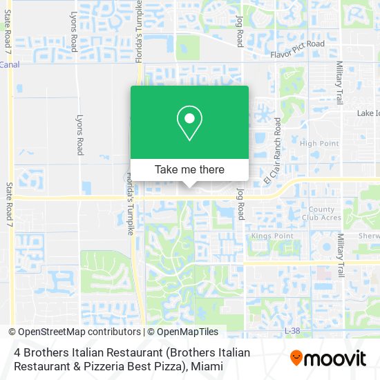 4 Brothers Italian Restaurant (Brothers Italian Restaurant & Pizzeria Best Pizza) map