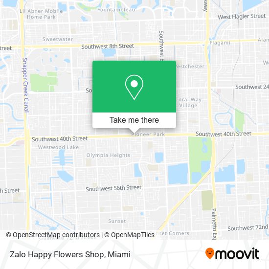 Mapa de Zalo Happy Flowers Shop