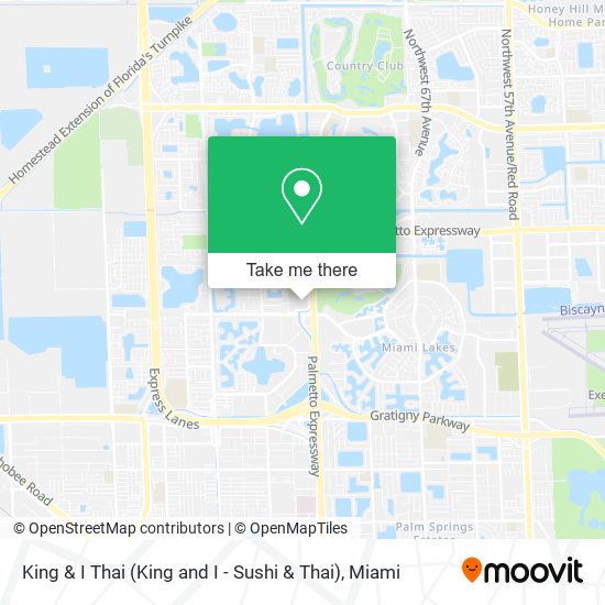 Mapa de King & I Thai (King and I - Sushi & Thai)