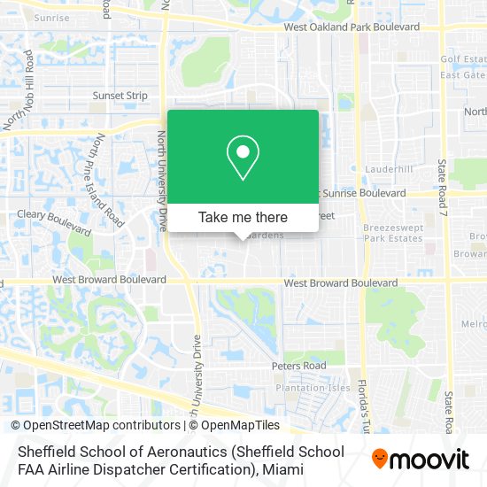 Sheffield School of Aeronautics (Sheffield School FAA Airline Dispatcher Certification) map