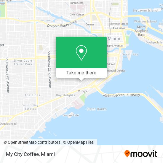 Mapa de My City Coffee