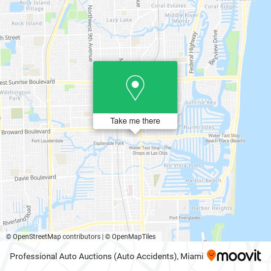 Professional Auto Auctions (Auto Accidents) map