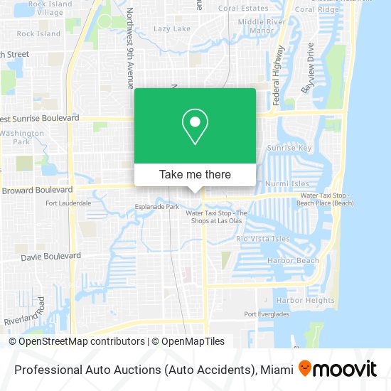 Mapa de Professional Auto Auctions (Auto Accidents)