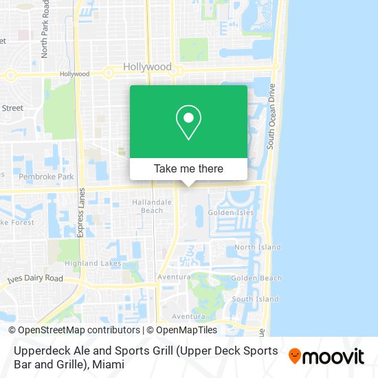 Upperdeck Ale and Sports Grill (Upper Deck Sports Bar and Grille) map