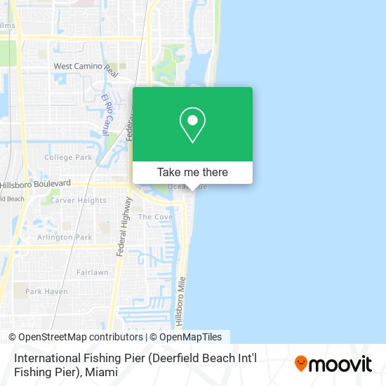 Mapa de International Fishing Pier (Deerfield Beach Int'l Fishing Pier)