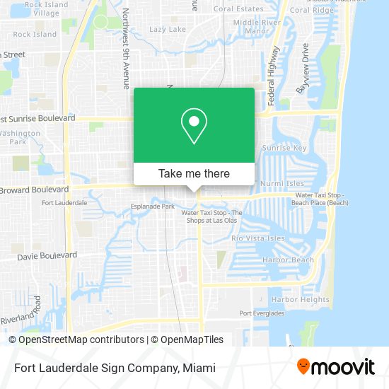 Mapa de Fort Lauderdale Sign Company