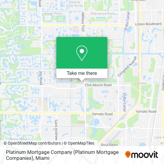 Mapa de Platinum Mortgage Company (Platinum Mortgage Companies)