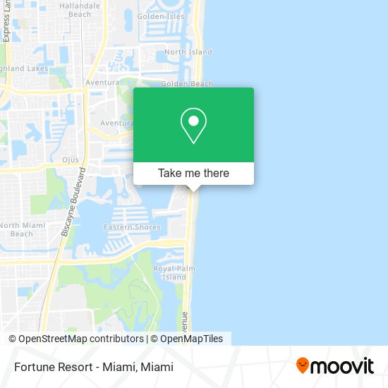 Fortune Resort - Miami map