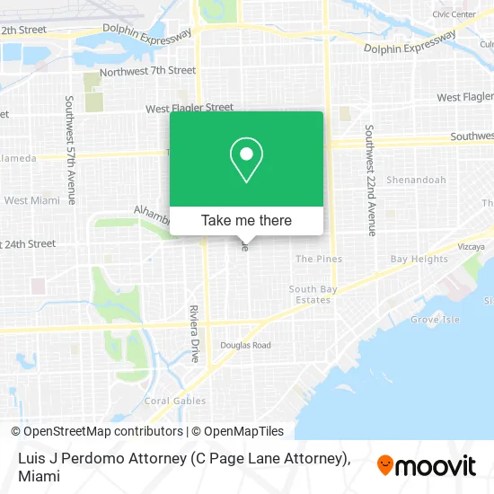 Mapa de Luis J Perdomo Attorney (C Page Lane Attorney)