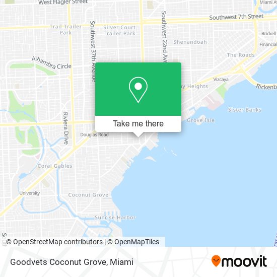 Mapa de Goodvets Coconut Grove