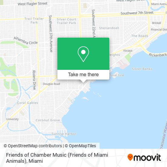 Mapa de Friends of Chamber Music (Friends of Miami Animals)