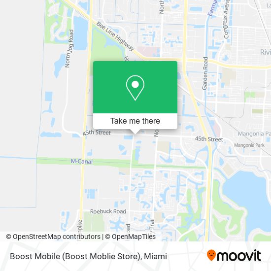 Mapa de Boost Mobile (Boost Moblie Store)