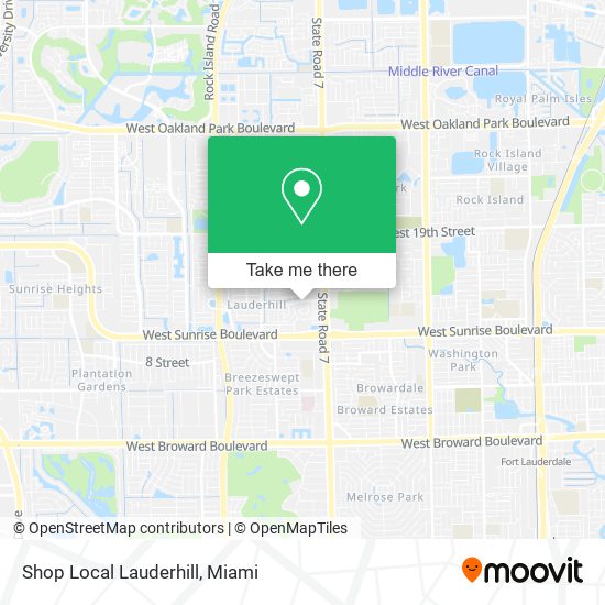 Mapa de Shop Local Lauderhill