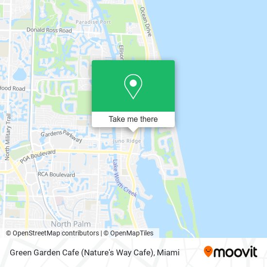 Mapa de Green Garden Cafe (Nature's Way Cafe)