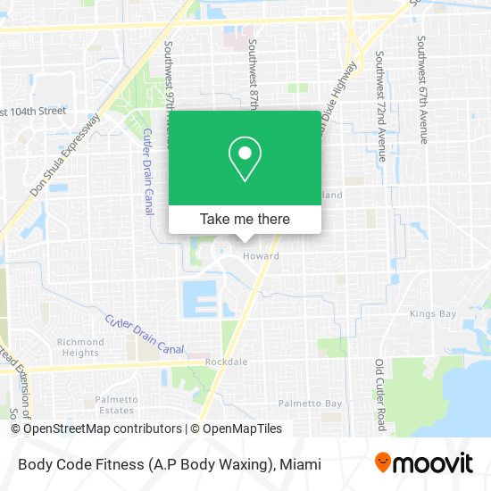 Body Code Fitness (A.P Body Waxing) map