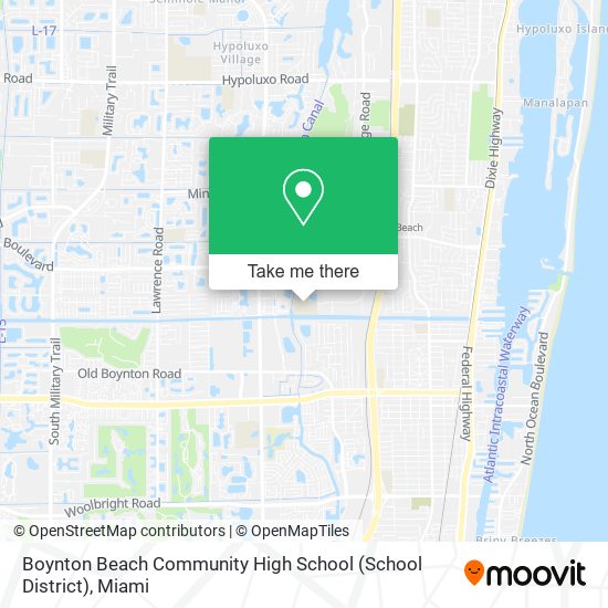 Mapa de Boynton Beach Community High School (School District)