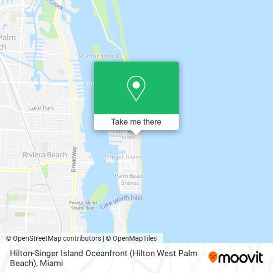 Mapa de Hilton-Singer Island Oceanfront (Hilton West Palm Beach)