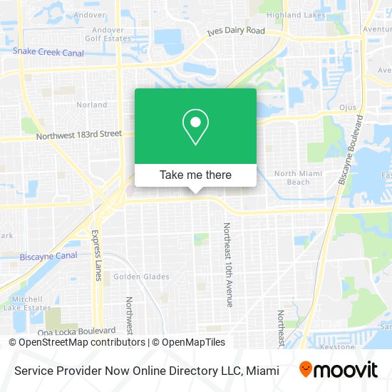 Mapa de Service Provider Now Online Directory LLC