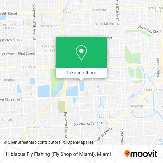 Mapa de Hibiscus Fly Fishing (Fly Shop of Miami)