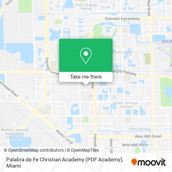 Palabra de Fe Christian Academy (PDF Academy) map