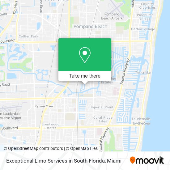 Exceptional Limo Services in South Florida map