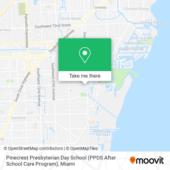 Mapa de Pinecrest Presbyterian Day School (PPDS After School Care Program)