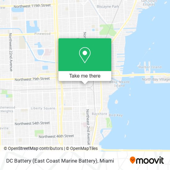 Mapa de DC Battery (East Coast Marine Battery)