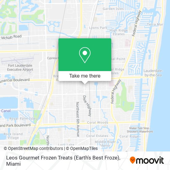 Leos Gourmet Frozen Treats (Earth's Best Froze) map