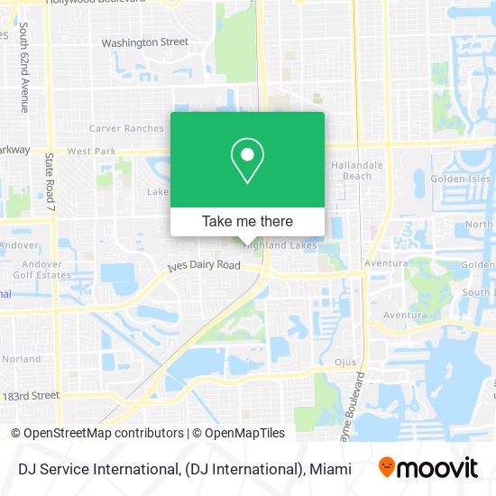 DJ Service International, (DJ International) map