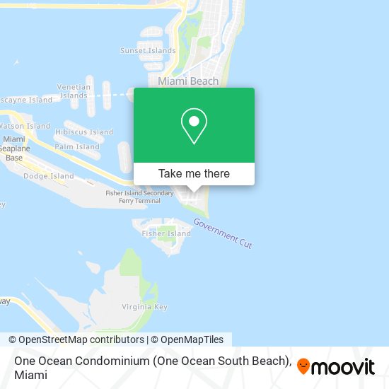 Mapa de One Ocean Condominium (One Ocean South Beach)