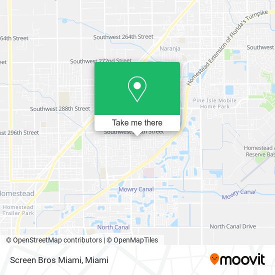 Screen Bros Miami map