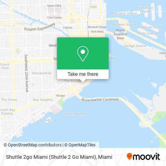 Mapa de Shuttle 2go Miami (Shuttle 2 Go Miami)