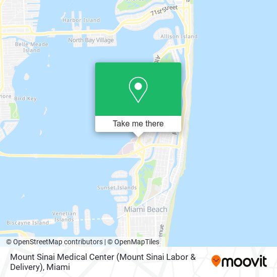 Mapa de Mount Sinai Medical Center (Mount Sinai Labor & Delivery)