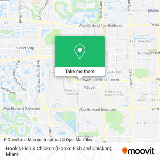 Mapa de Hook's Fish & Chicken (Hooks Fish and Chicken)