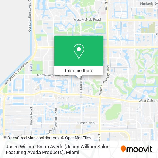 Mapa de Jasen William Salon Aveda (Jasen William Salon Featuring Aveda Products)