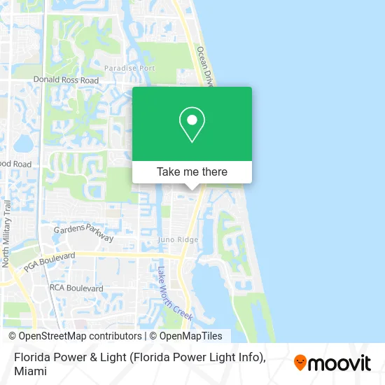 Florida Power & Light map