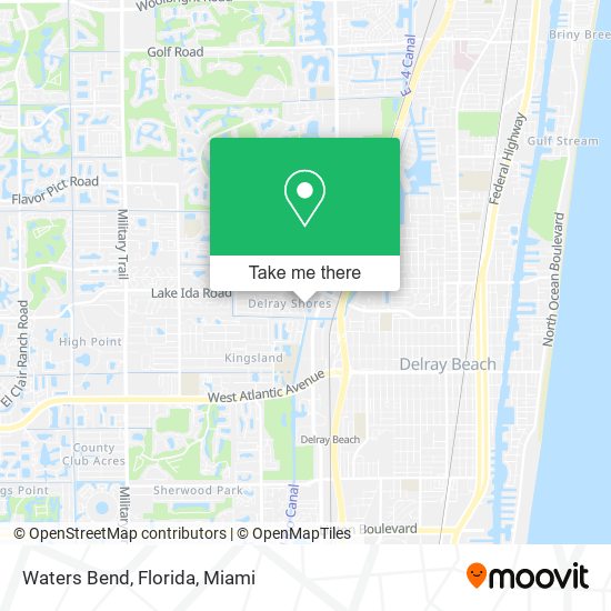 Waters Bend, Florida map