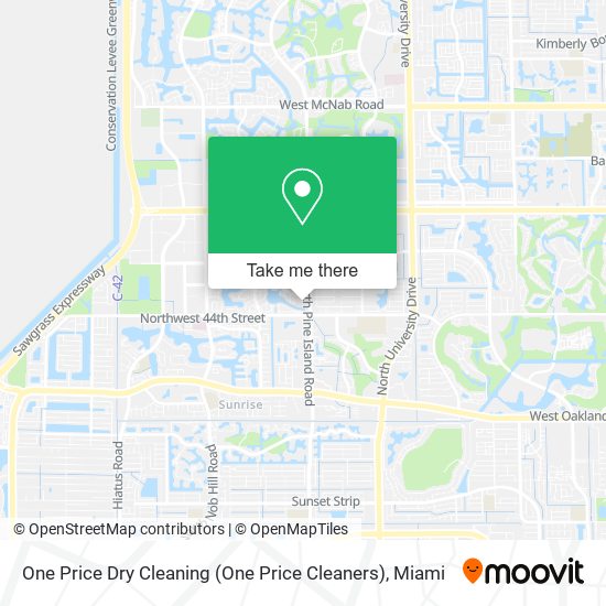 Mapa de One Price Dry Cleaning (One Price Cleaners)