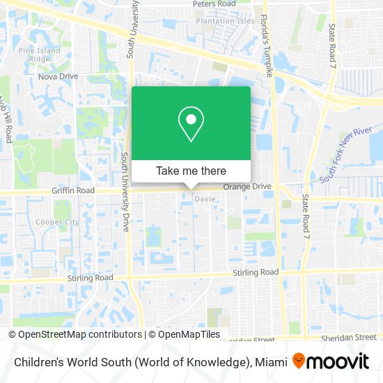 Children's World South (World of Knowledge) map