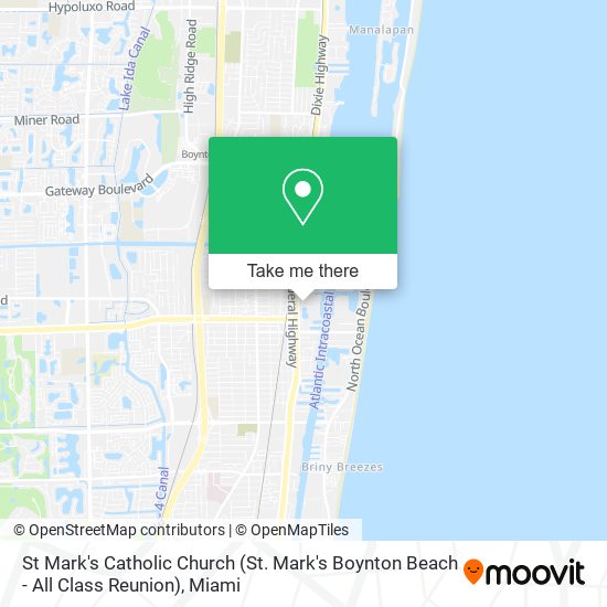 St Mark's Catholic Church (St. Mark's Boynton Beach - All Class Reunion) map