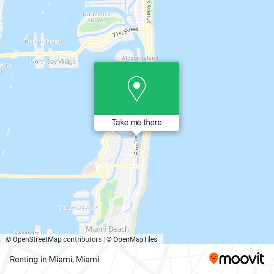 Renting in Miami map