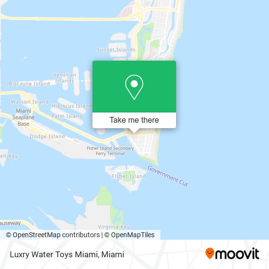 Luxry Water Toys Miami map