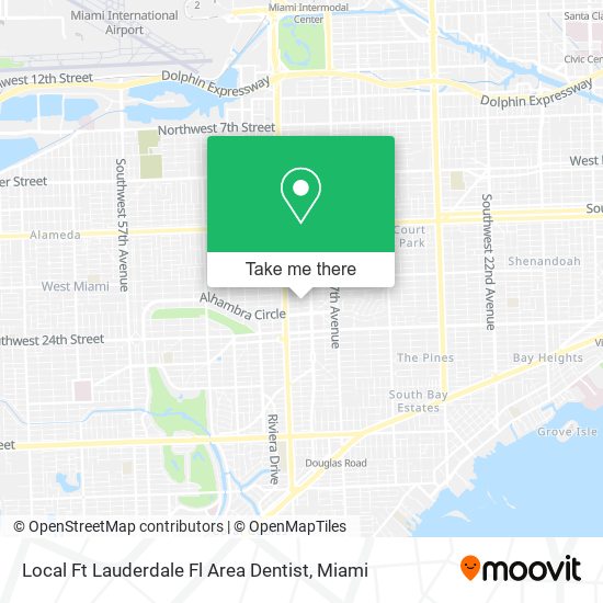 Local Ft Lauderdale Fl Area Dentist map
