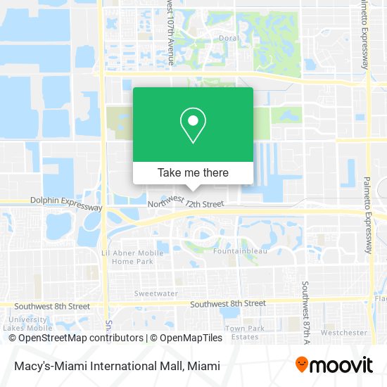 Mapa de Macy's-Miami International Mall