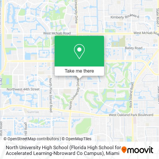 North University High School (Florida High School for Accelerated Learning-Nbroward Co Campus) map