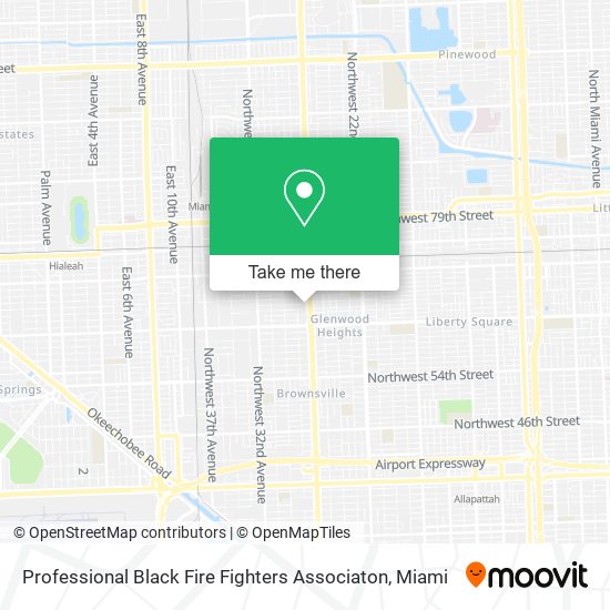 Professional Black Fire Fighters Associaton map