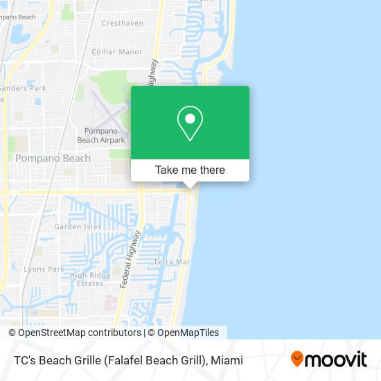 Mapa de TC's Beach Grille (Falafel Beach Grill)