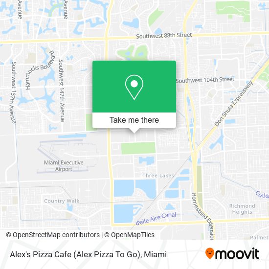 Mapa de Alex's Pizza Cafe (Alex Pizza To Go)