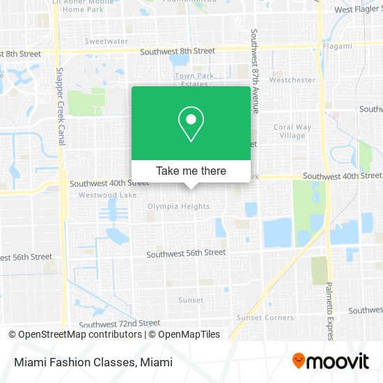 Mapa de Miami Fashion Classes