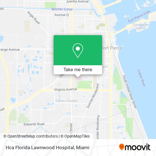 Hca Florida Lawnwood Hospital map